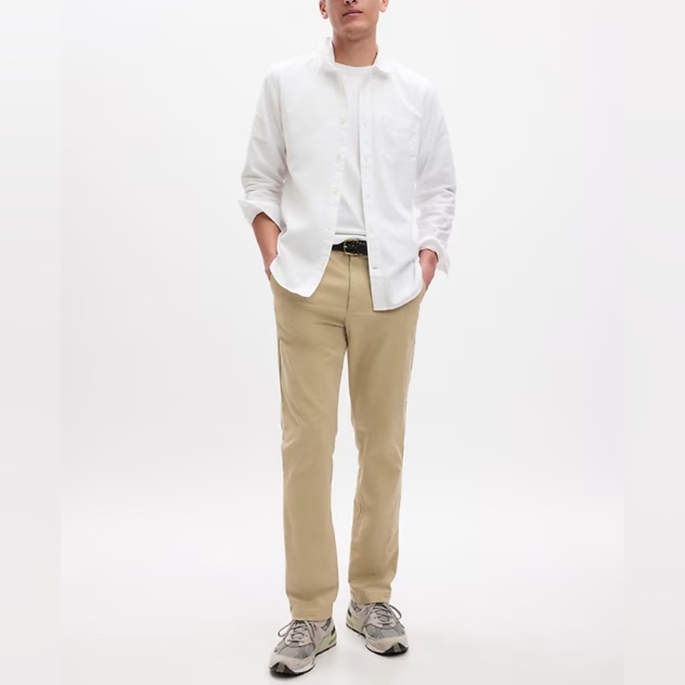 GAP Men's Modern Straight Khaki Chinos Pants waist 28